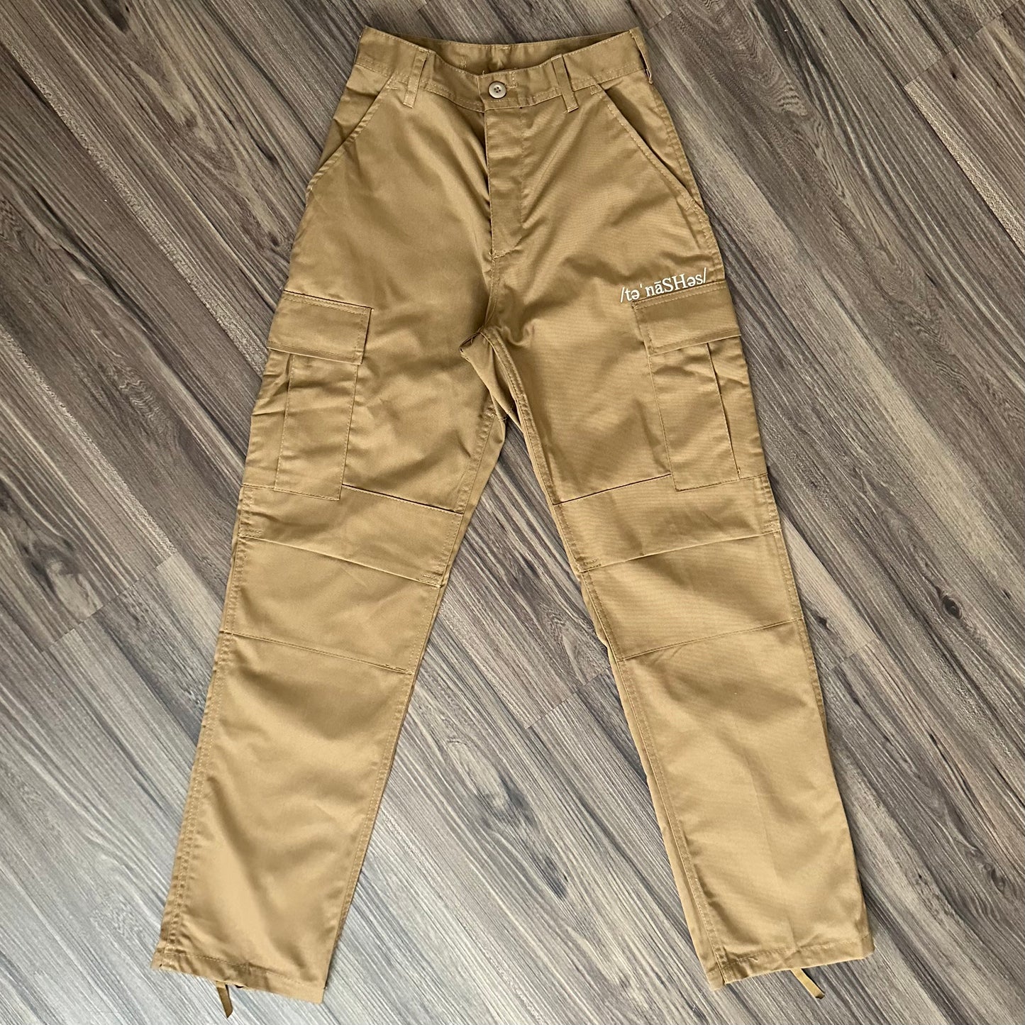 Unisex Solid Cargo Pant - Khaki