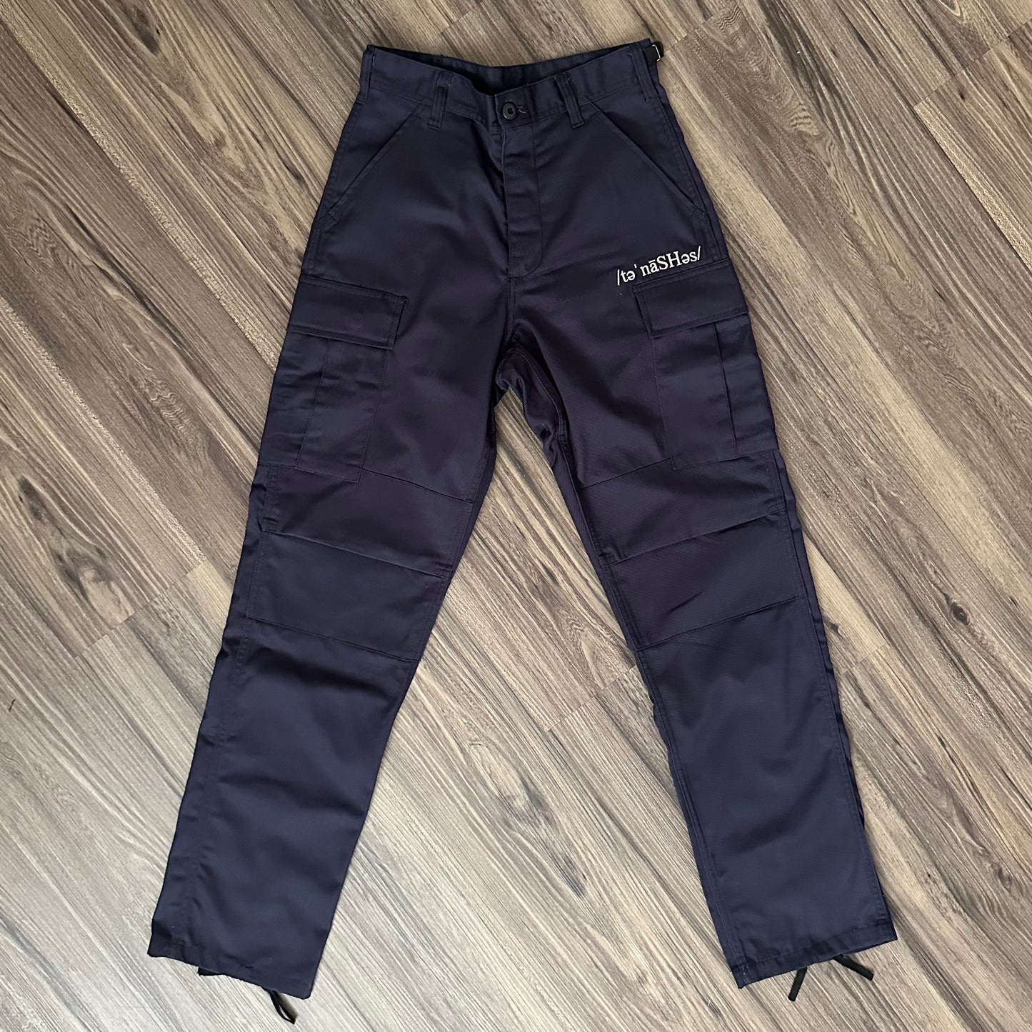 Unisex Solid Cargo Pant - Navy